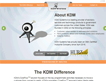 Tablet Screenshot of kdmsystems.com